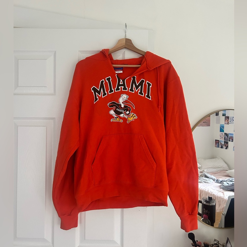 Women’s Orange University of Miami Champion Hoodie